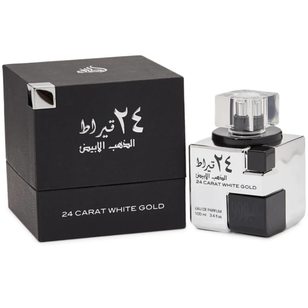 24 Carat White Gold EDP - 100ML (3.4 oz) by Lattafa - Image 2