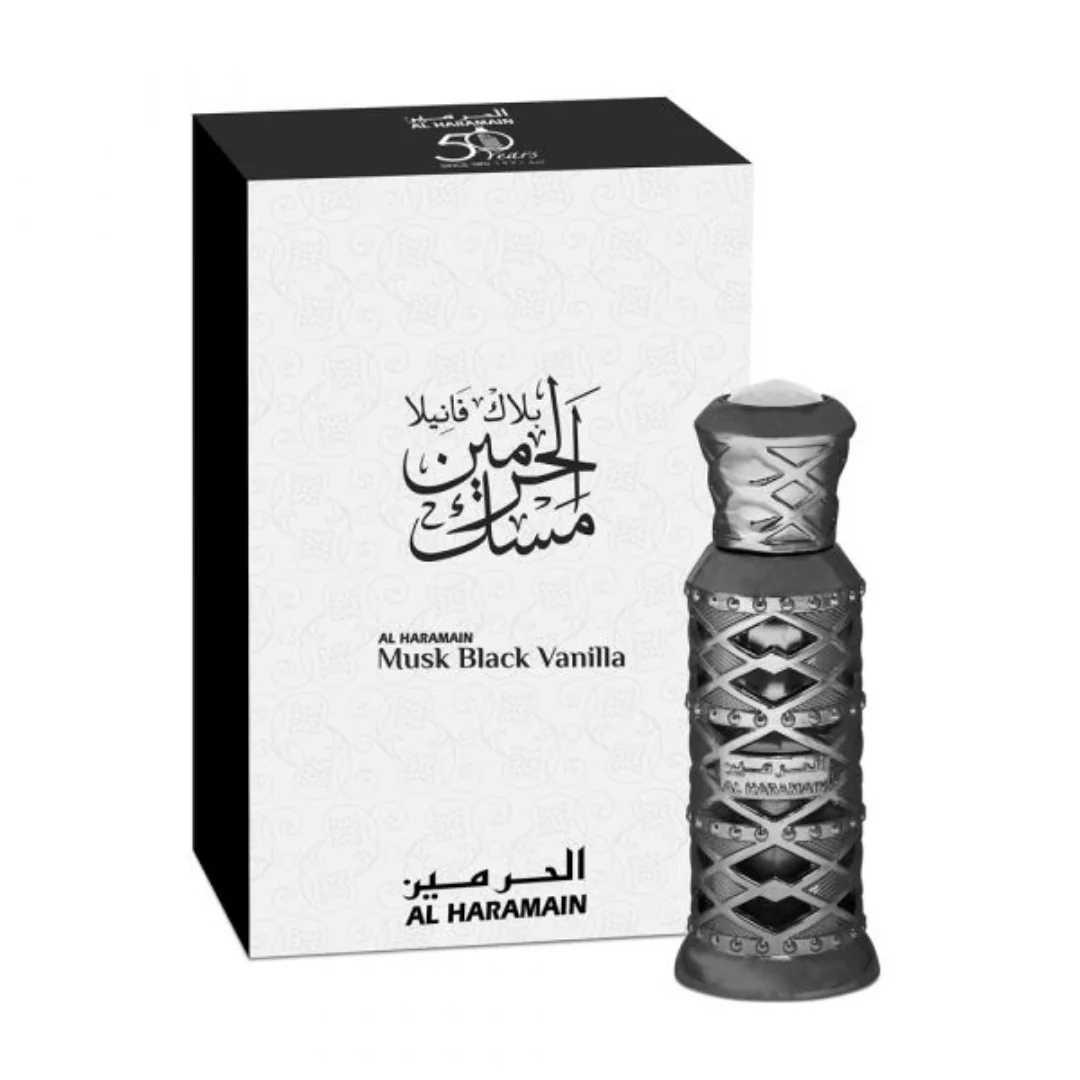 Al Haramain Musk Black Vanilla Perfume Oil-12ml (0.5 oz) by Al Haramain