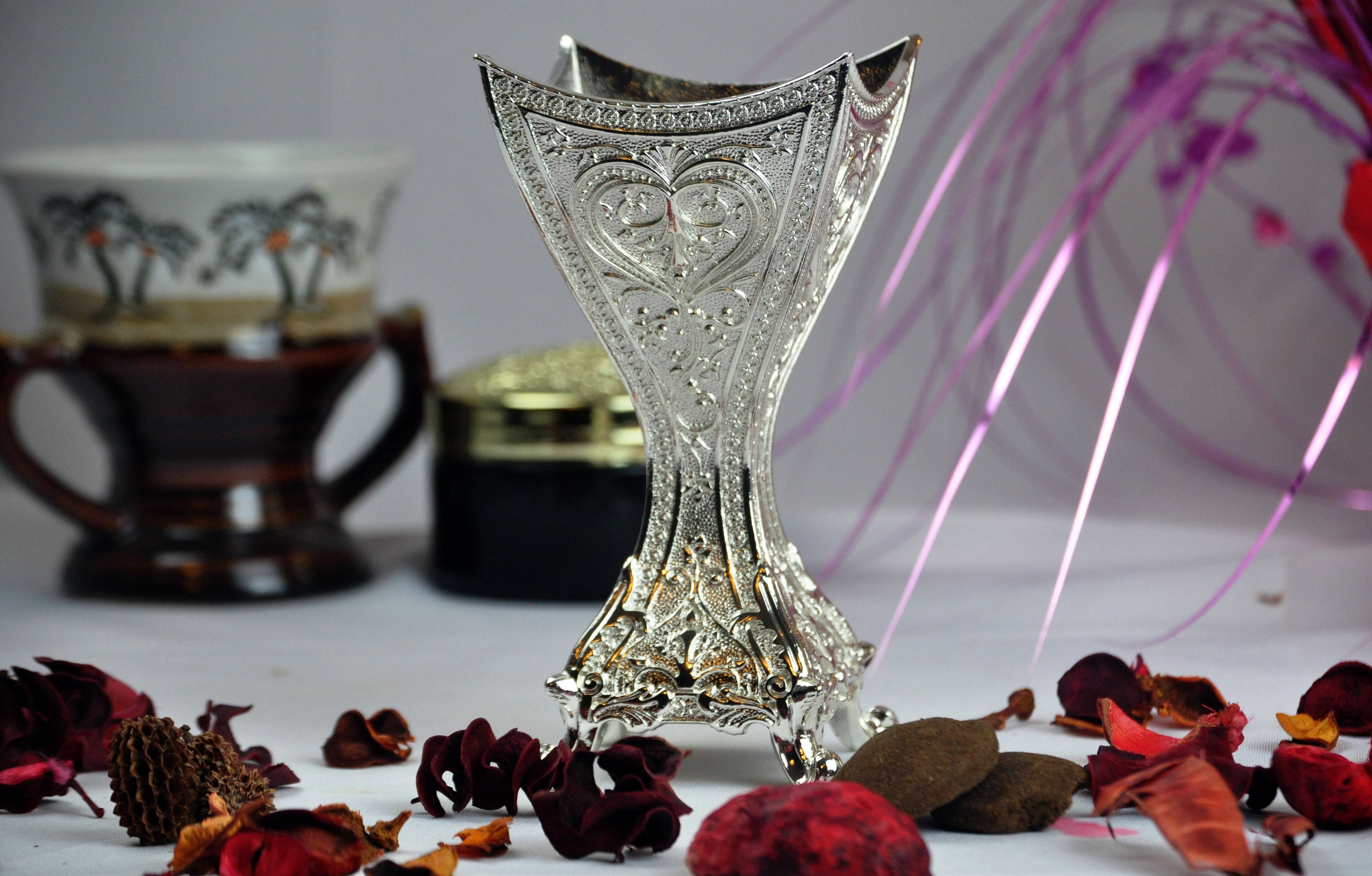 Arab Incense Bakhoor Burner - 6 inch Silver by Intense Oud - Image 3