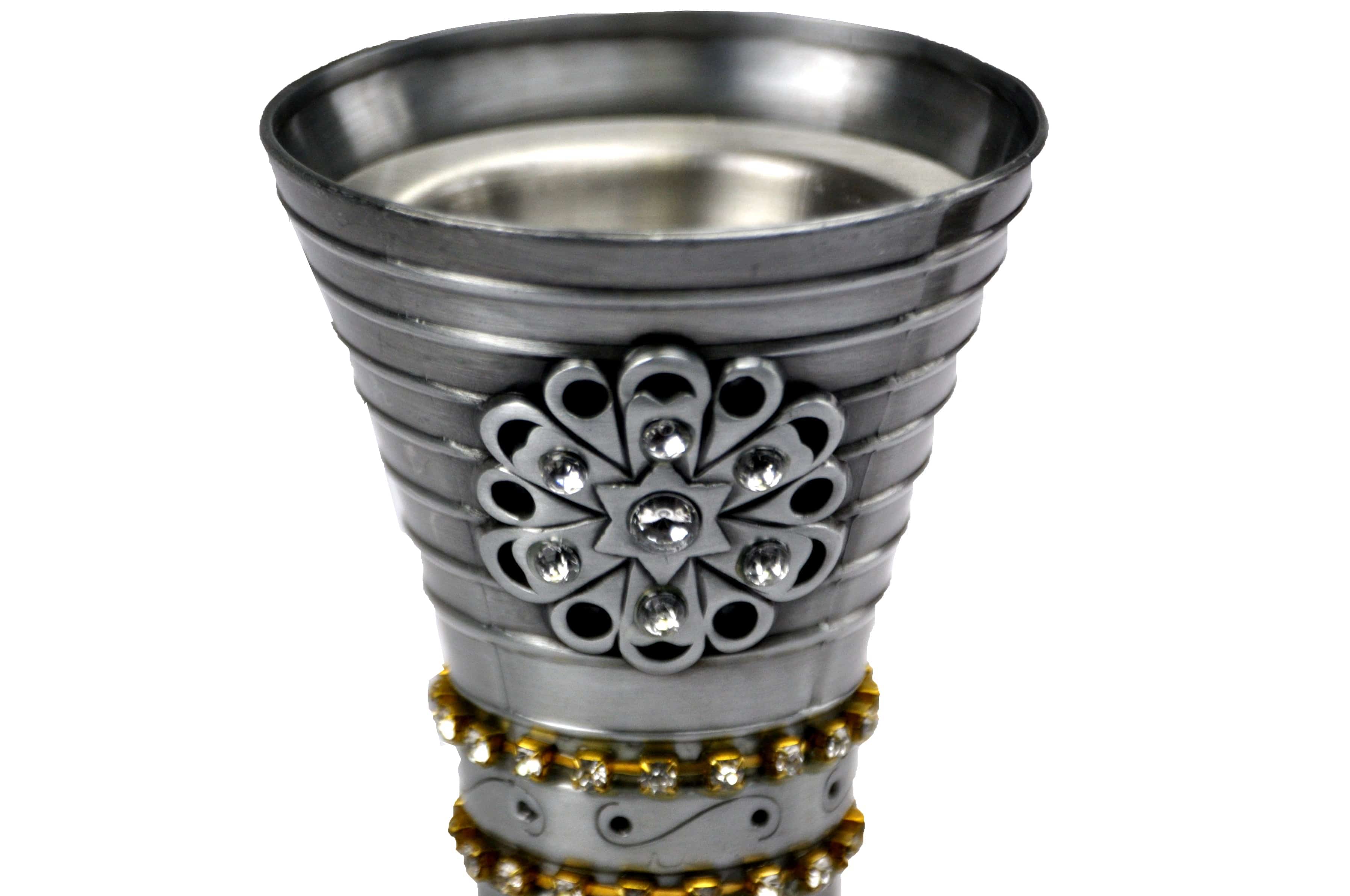 Arabia Incense/Bakhoor Burner (Mabkhara) -Oud Burner, Metal,Tray Inside 5 inch Tall (Gray) - Image 4