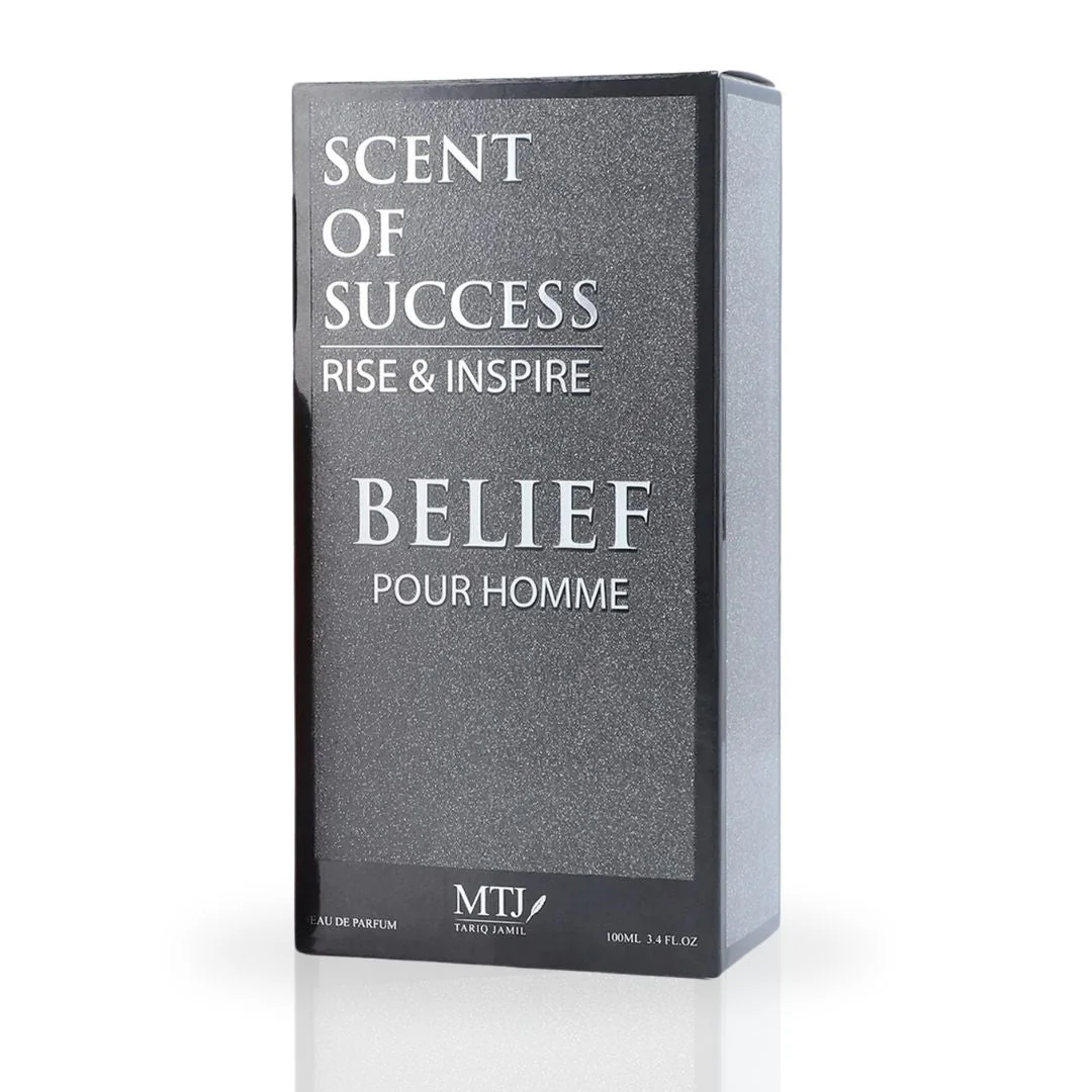 Belief Pour Homme EDP Spray 100ML (3.4 OZ) by MTJ | Long Lasting Blend of Floral Elegance, Exotic Spices & Sensual Warmth. - Image 3