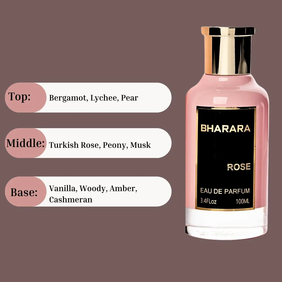 Bharara Rose EDP Spray 100ML (3.4 OZ) by BHARARA | Long Lasting, Luxurious, Floral, Timeless Fragrances. - Image 4