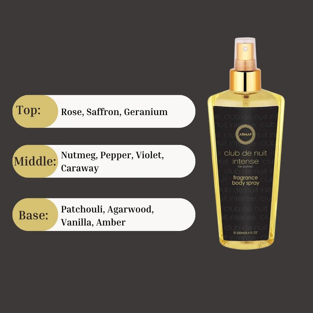 Club De Nuit Intense Women Fragrance Body Mist 250ML (8.4 OZ) By Armaf - Image 3