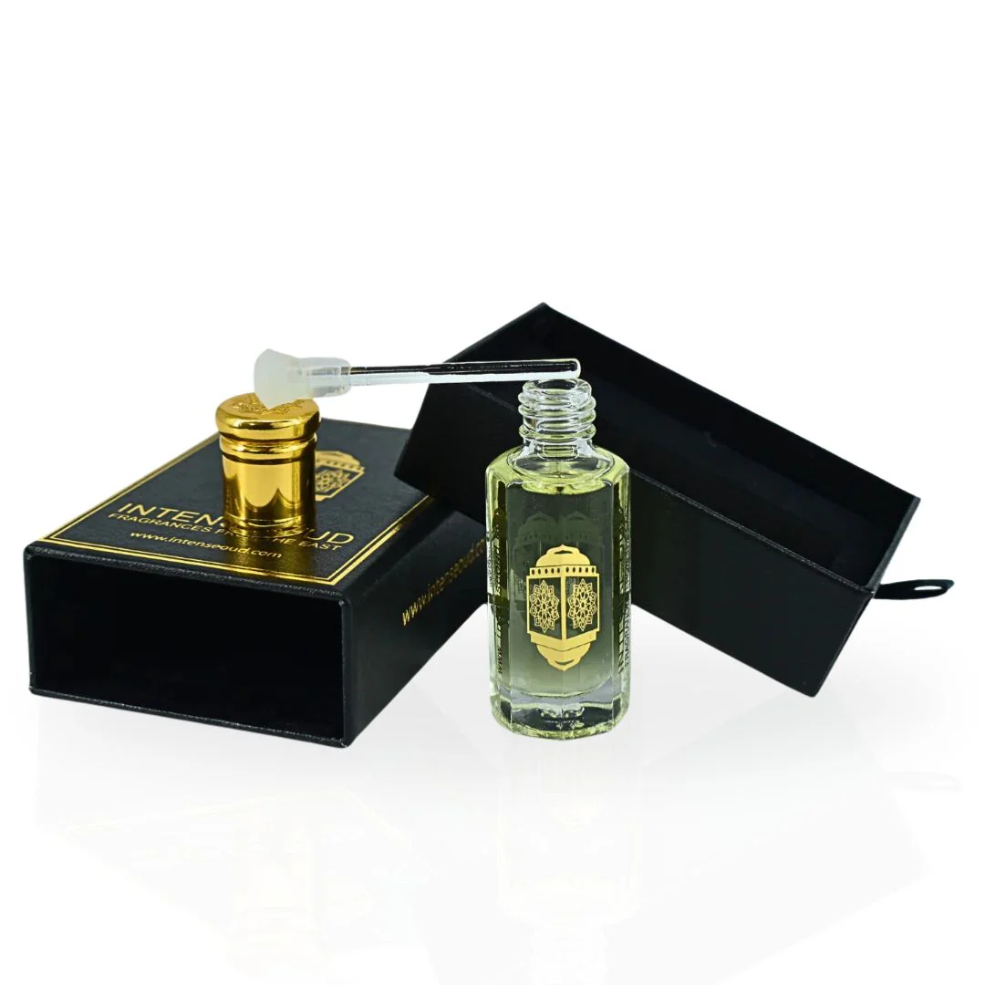 Dark Amber Perfume Oil 12ML (0.40 OZ) With Black Gift Box By Intense Oud | Floral Jasmine, Warm Amber & Creamy Vanilla. - Image 4