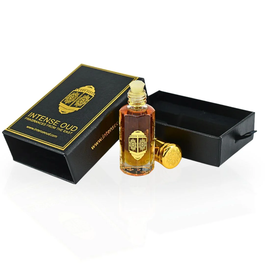 Dark Oud Ispahan Perfume Oil 12ML (0.40 OZ) With Black Gift Box By Intense Oud | A Bold Fusion Of Rose, Saffron & Oud For A Smoky, Opulent Scent. - Image 5