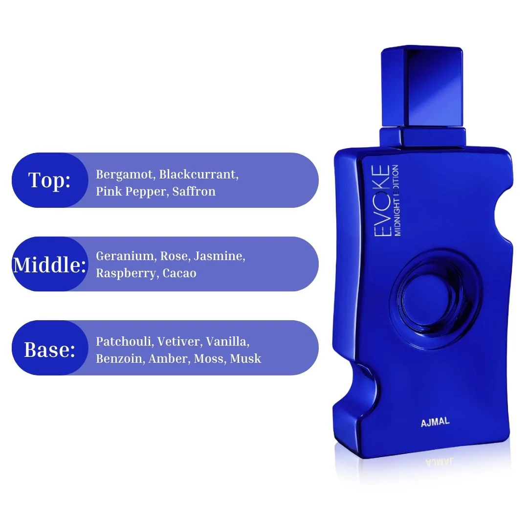 Evoke Midnight Edition For Her 75ML (2.5 OZ) by AJMAL | Long Lasting, Luxurious, Timeless Scents. - Image 4