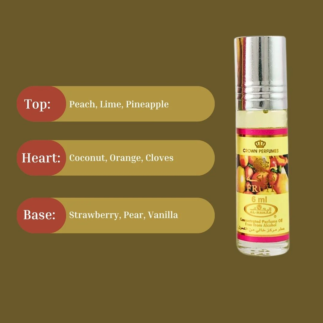 Fruit Perfume Oil CPO 6ML (0.2 OZ) By Al Rehab | A Burst Of Tropical Fruits With A Creamy, Sweet Twist. (BOX OF 6) - Image 5