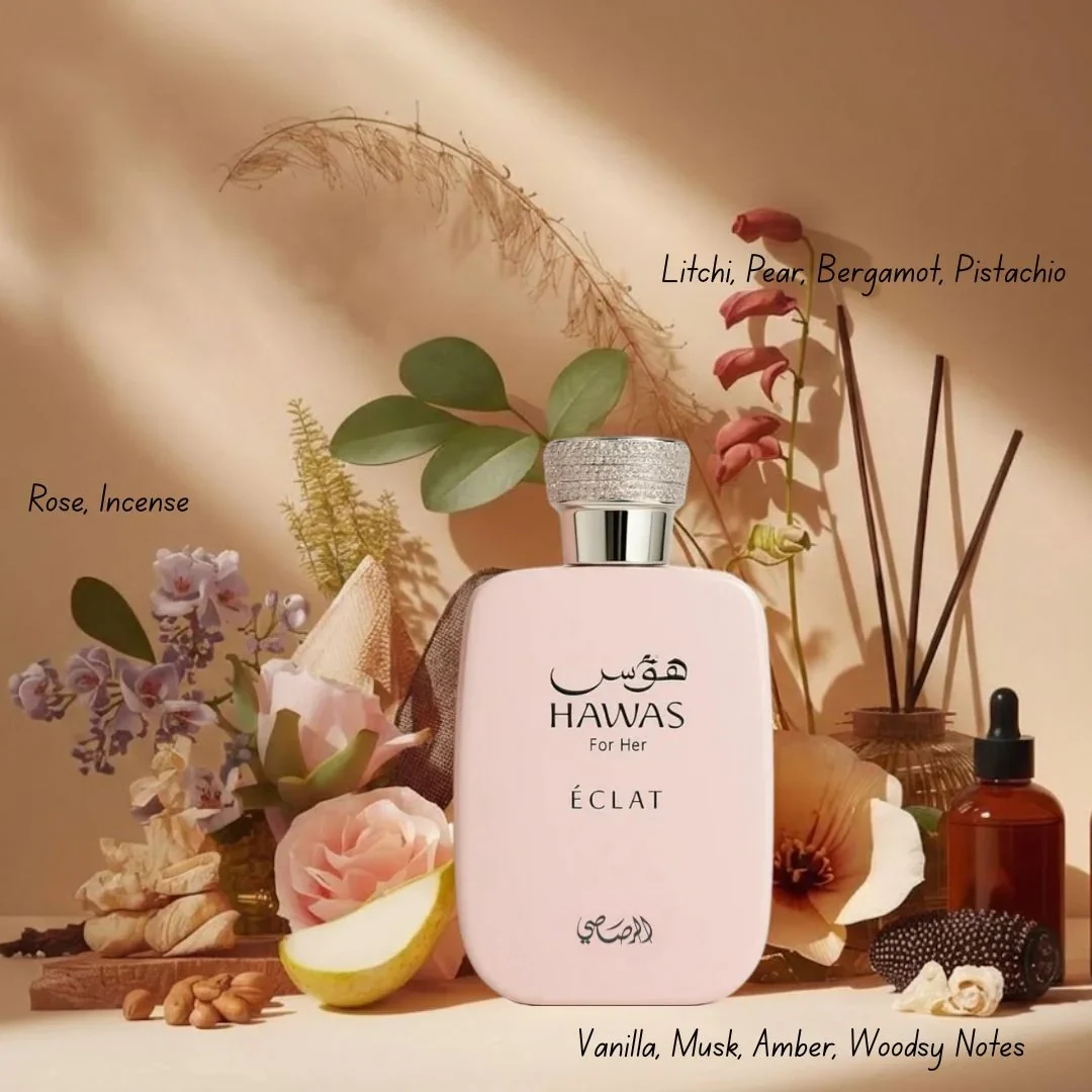 Hawas For Her Eclat Eau de Parfum Spray 100ml (3.4 oz) by Rasasi - Image 4