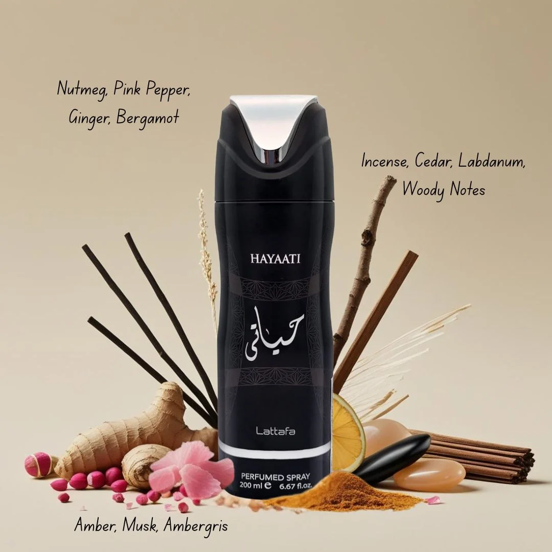 Hayaati Deodorant Spray 200ml (6.7 oz) by Lattafa - Image 3