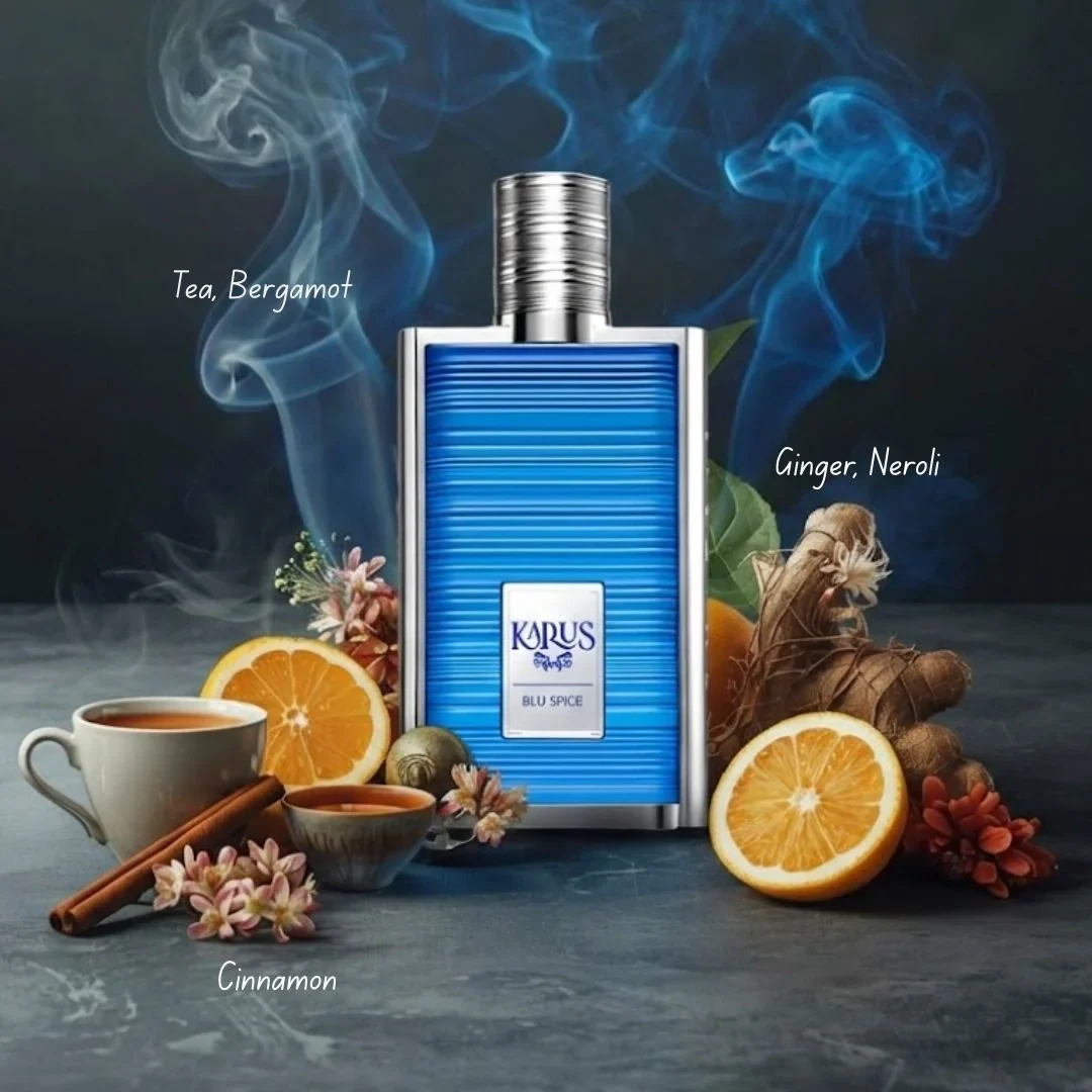 Karus Blu Spice Eau de Parfum Spray 100ml (3.4 oz) by Khadlaj - Image 4