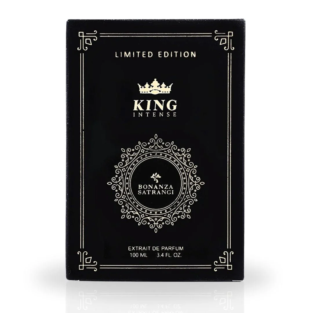 King Intense EDP Spray 100ML (3.4 OZ) by Bonanza Satrangi | Long Lasting, Refreshing, Warm, Exquisite Vanilla Fragrance. - Image 3