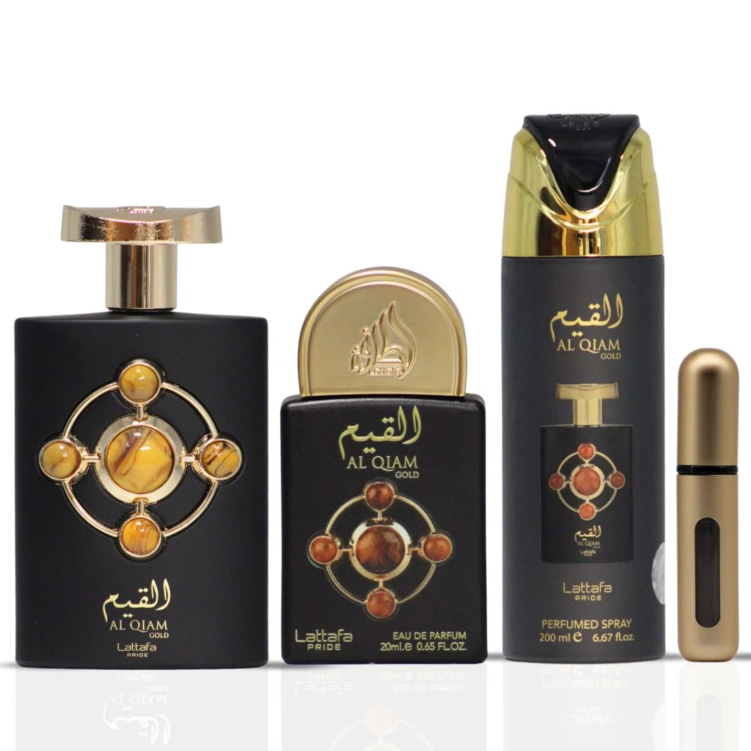 Lattafa Pride Al Qiam Gold 3-Piece Eau de Parfum Gift Set - Image 3