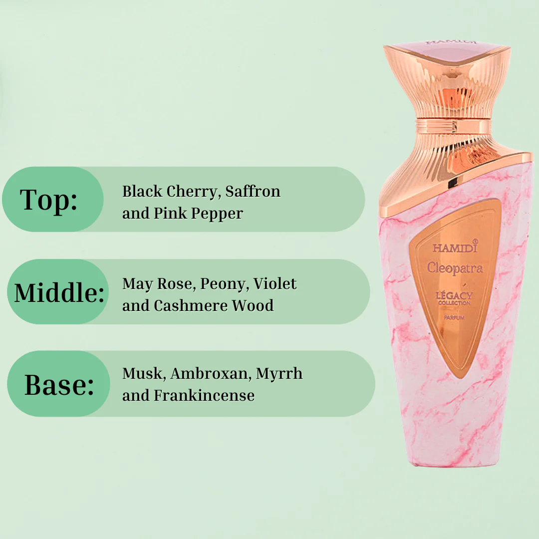 LEGACY CLEOPATRA EDP Spray 100ML (3.4 OZ) By Hamidi | Experience The Essence Of Legendary Allure And Charm. - Image 4