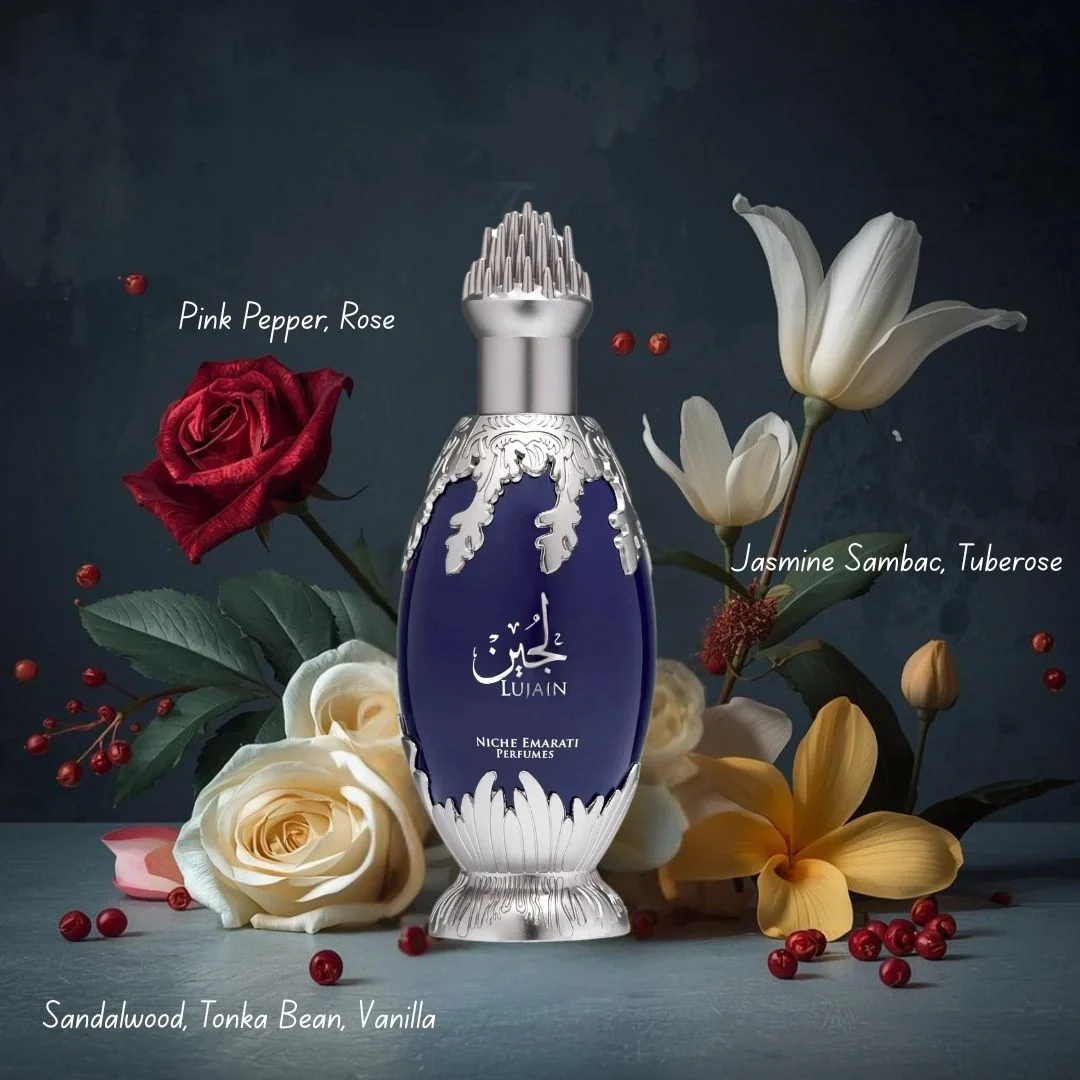 Niche Emarati Lujain Eau de Parfum Spray 100ml (3.4 oz) by Lattafa - Image 3