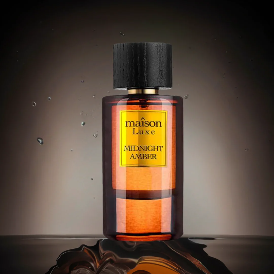 MAISON LUXE MIDNIGHT AMBER EDP Spray 110ML (3.8 OZ) By Hamidi | Opulent Floral Fragrance Entwined With Fresh Spices & Woody Scent. - Image 5