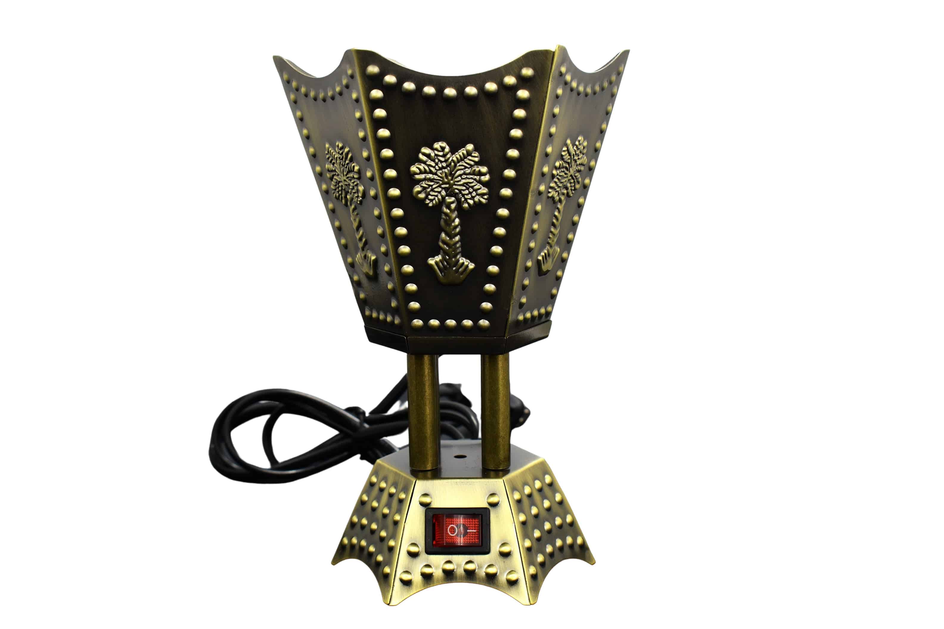 Metalic Studded Hexagon Shaped Electric Incense Bakhoor Burner by Intense Oud - Image 4