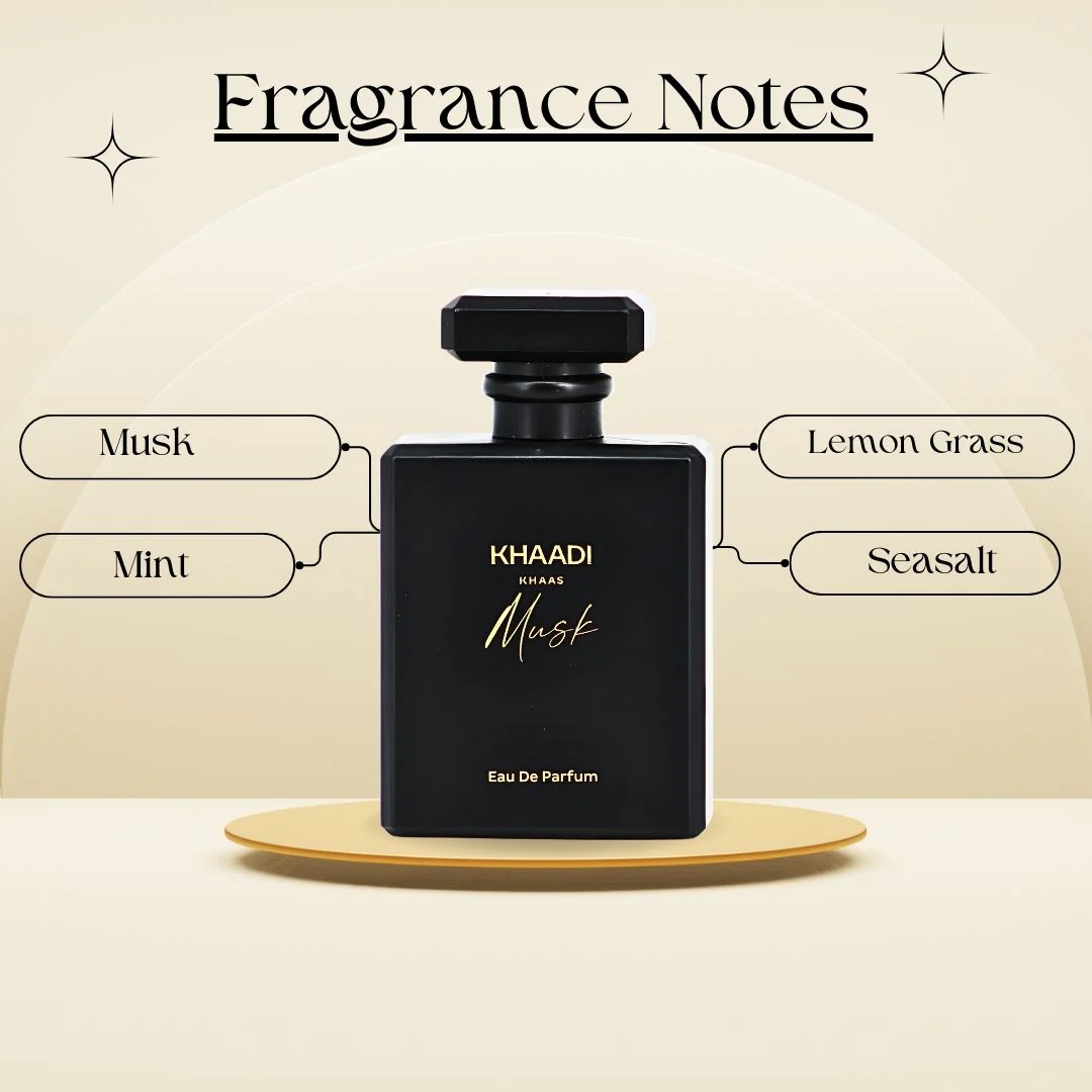 Khaas Musk EDP Spray 100ML (3.4 OZ) by Khaadi | Long Lasting, Fresh, Citrusy and Aquatic Perfumes. - Image 5