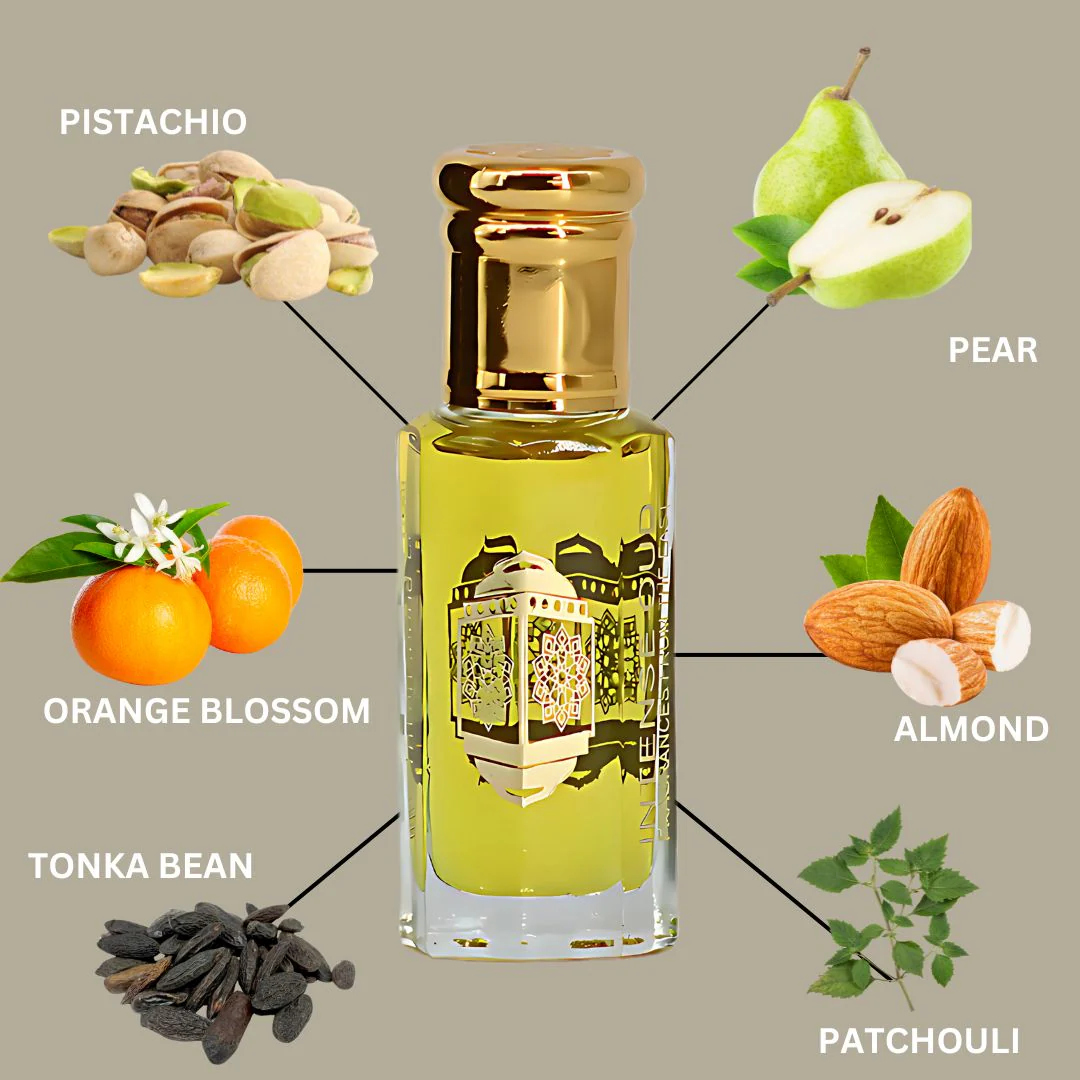 Now Girl Perfume Oil 12ML (0.40 OZ) With Black Gift Box By Intense Oud | A Fresh Blend Of Pistachio & Pear Gives Way To A Creamy Floral Heart & A Nutty Base. - Image 8