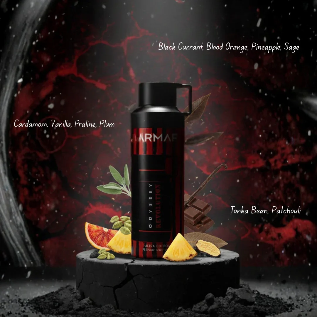Odyssey Revolution Ultra Perfumed Body Spray 200ml (6.8 oz) by Armaf - Image 2