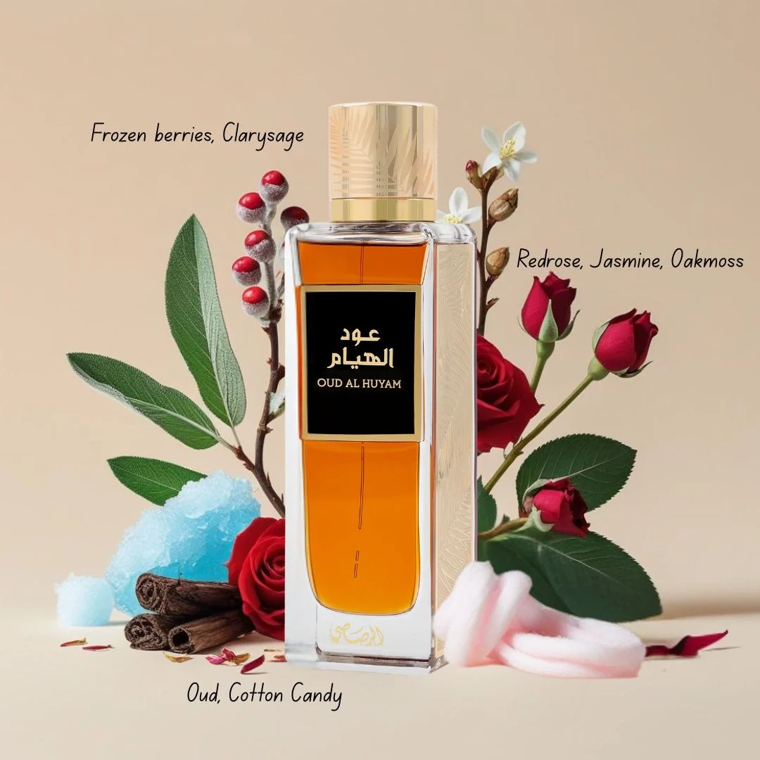 Oud Al Huyam EDP Spray 200ML (6.76 OZ) by Rasasi | Long Lasting, Refreshing, Floral, Luxurious Unisex Scent. - Image 3