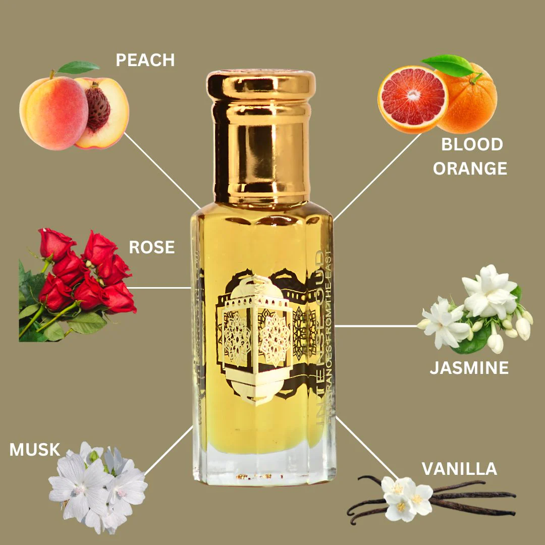 Peach Passion Musk Perfume Oil 12ML (0.40 OZ) By Intense Oud | Sweet Peach, Elegant Florals & Warm Vanilla Musk. - Image 6