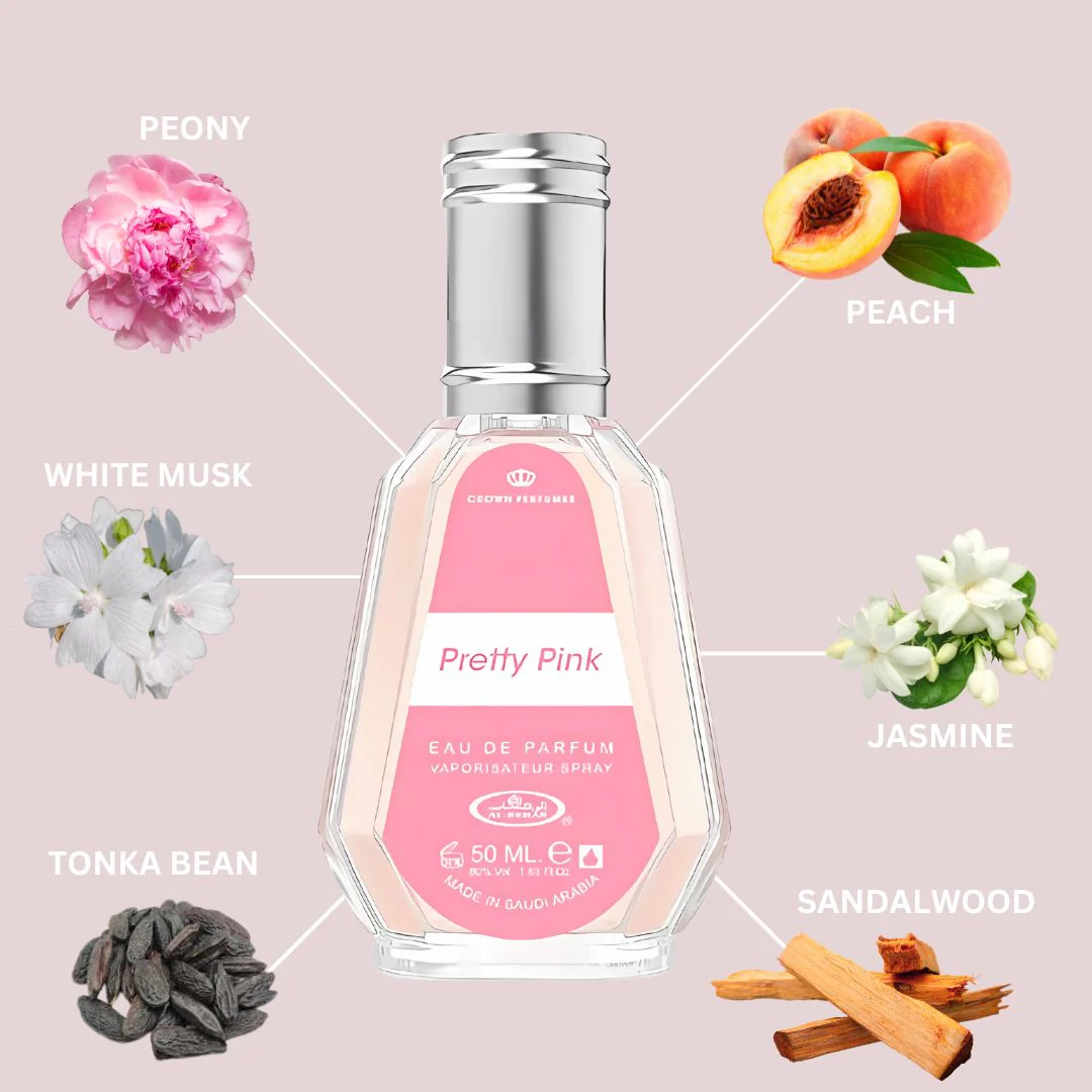 Pretty Pink Eau De Parfum Spray 50ML (1.7 OZ) By Al Rehab | A Delicate Blend Of Soft Florals & Warm Musk, Perfect For Those Who Appreciate A Fresh, Feminine Fragrance. - Image 4