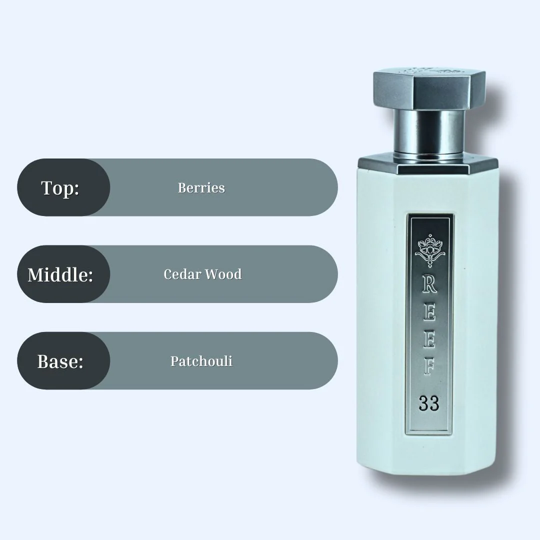 Reef 33 White - EDP Spray 100ML (3.4 OZ) By Reef Perfumes | Long Lasting & Luxurious Fragrance. - Image 5