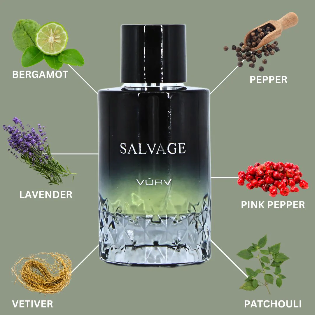 Salvage Eau De Parfum Spray 100ML (3.4 OZ) by Vurv | A Zesty, Spicy Blend with Fresh Bergamot and a Warm, Woody Finish. - Image 5