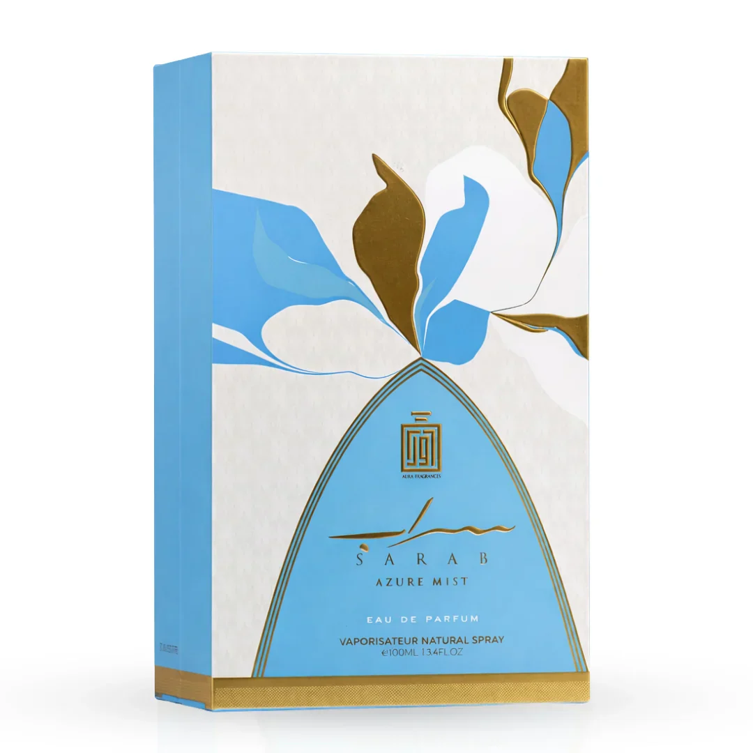 Sarab Azure Mist Eau De Parfum Spray 100ml (3.4 oz) By Aura Fragrances - Image 3