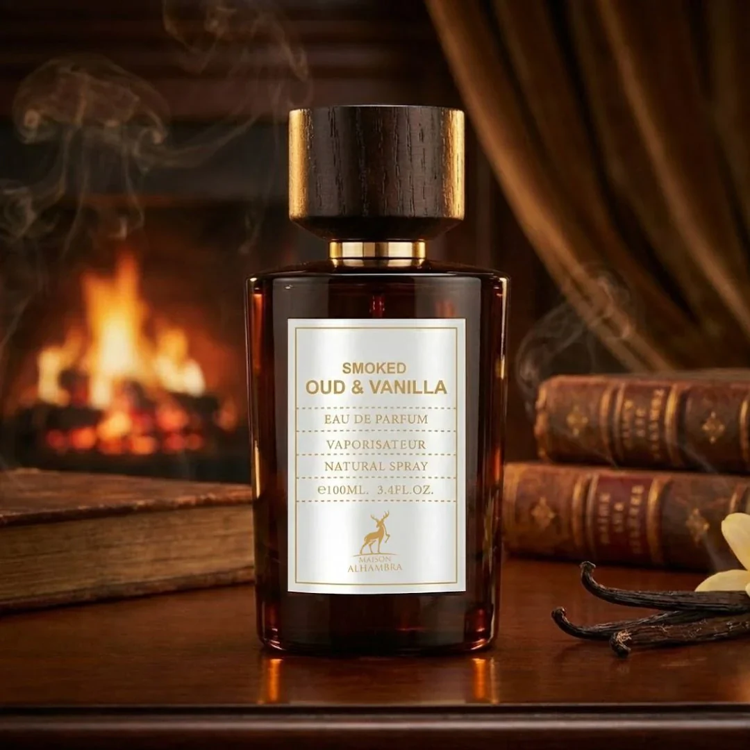 Smoked Oud & Vanilla Eau de Parfum Spray 100ml (3.4 oz) by Maison Alhambra - Image 5