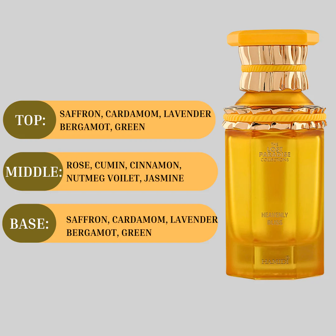 HEAVENLY BLISS EDP Spray 100ML (3.4 OZ) By Hamidi | A Divine Fusion Of Exotic Spices And Luxurious Woods. - Image 4