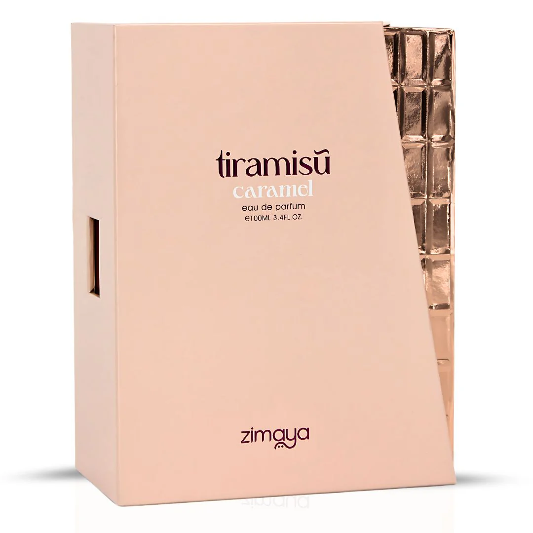 Tiramisu Caramel Eau De Parfum Spray 100ML (3.4 OZ) by Zimaya | A Sweet Blend of Caramel, Honey & Whiskey for a Sensual & Slightly Boozy Fragrance. - Image 3