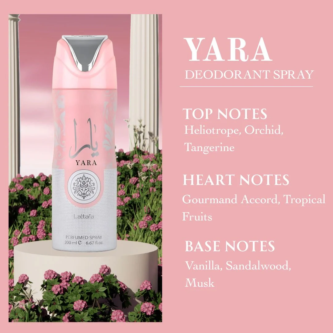Yara Perfumed Spray 200ML (6.67 OZ) by Lattafa - Image 2