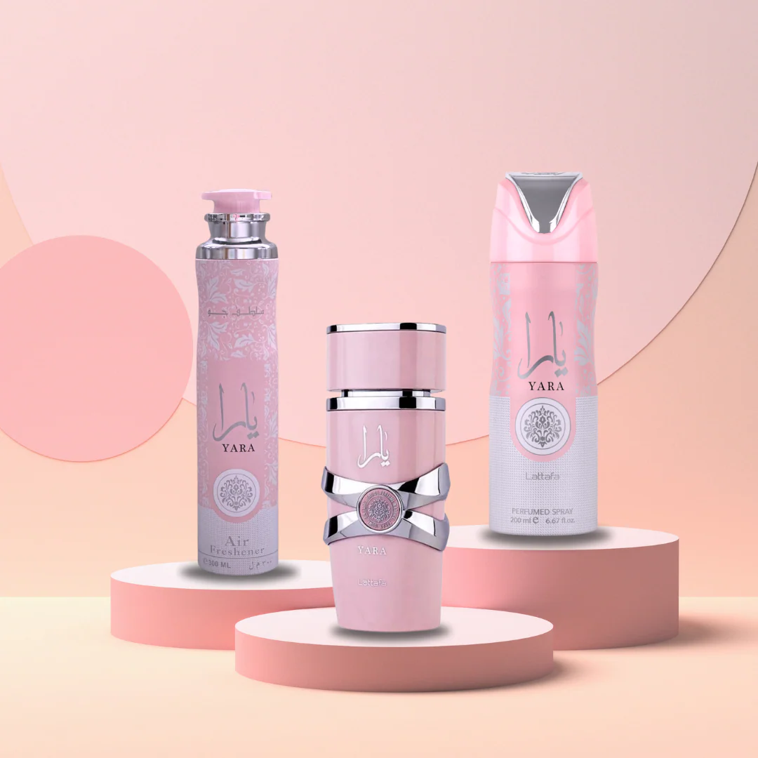 Yara EDP-100ML, Perfumed Spray 200ML, Air Freshener 300ML By Lattafa - Image 3