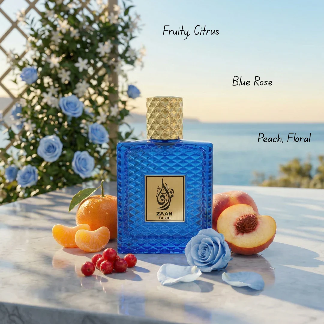 Zaan Blue Eau De Parfum Spray 100ml (3.4 oz) By Aura Fragrances - Image 4